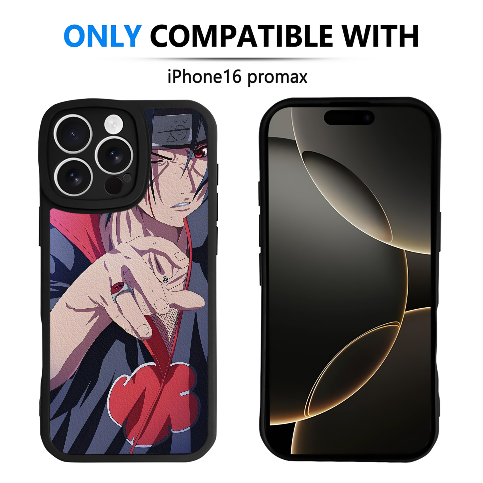 （画像用） NARUTO -ナルト- NARUTO -ナルト- 疾風伝 【iPhone 16シリーズ対応】シリコンスマホケース（レザー調） 材質：シリコン